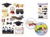 Forever In Time Pop-Up 3D Foil Stickers - Graduation