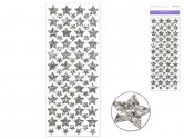 Forever In Time Glitter Stickers Shapes - Silver Stars