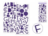 Forever In Time Puffy Font Stickers 2/pkg - Majestic Purple