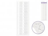 Forever in Time Lace Borders Adhesive 3pc - White Lace