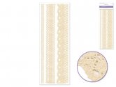 Forever in Time Lace Borders Adhesive 3pc - Ivory Lace
