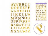Forever In Time Foil Stickers - Roman Alpha Gold