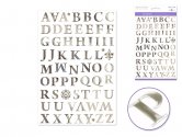 Forever In Time Foil Stickers - Roman Alpha Silver