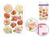 Forever In Time Floral Foil Stickers 3D - Rose Medley