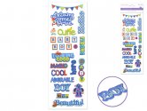 Forever In Time Puffy Glimmer Stickers - Adorable Boy