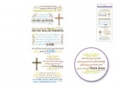 Forever In Time Clear Stickers - For Thou Art With Me