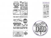 Forever In Time Clear Stickers - World's Greatest Dad
