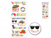 Forever In Time Clear Stickers - Summer Fun