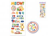 Forever In Time Clear Stickers - Meow
