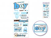 Forever In Time Clear Stickers - Sweet Baby Boy