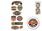 Forever In Time Clear Stickers - Let's Play Football