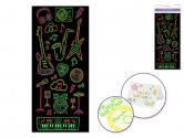 Forever In Time Glitter Neon Stickers - Rock n' Roll