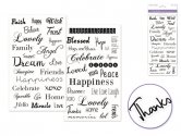 Forever In Time Clear Stickers - Inspirational Words