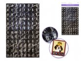 Forever In Time Chipboard Letter Stickers 96 pc - Black Marble