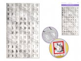 Forever In Time Chipboard Letter Stickers 96 pc - White Marble