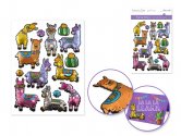 Forever In Time 3D Pop-Up Stickers - Llama