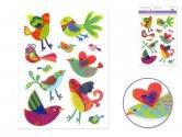 Forever In Time 3D Glitter Stickers - Chickadee
