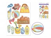 Forever In Time Handmade Glitter Stickers - Fun In The Sun