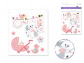 Forever In Time Handmade Stickers 3D - Baby Girl