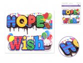 Forever In Time Word Art Sticker - Hope/Wish