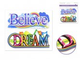 Forever In Time Word Art Sticker - Believe/Dream