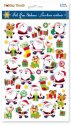 Forever In Time Holiday Trendz 3D Foil Fun Stickers - Santas
