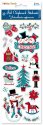 Forever In Time Holiday Trendz Foil Chipboard Stickers - Mittens