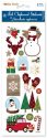 Forever In Time Holiday Trendz Foil Chipboard Stickers - Snowman