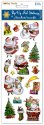 Forever In Time Holiday Trendz 3D Pop-Up Foil Stickers - Santas