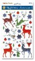Forever In Time Holiday Trendz Puffy Foil Stickers - Reindeers