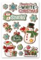 Forever In Time Holiday Trendz 3D Stickers - Yuletide White Chri