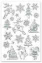 Forever In Time Holiday Trendz Foil Embossed Stickers - Reindeer