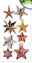 Forever In Time Holiday Trendz 3D Stickers - Metallic Icons Star