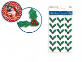 Forever In Time Holiday Trendz Glitter Icons w/Gems - Holly