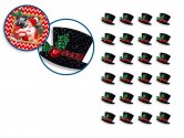 Forever In Time Holiday Trendz Glitter Icons w/Gems - Top Hats