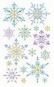 Forever In Time Holiday Trendz Crystal Art Stickers - Snowflakes