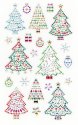 Forever In Time Holiday Trendz Crystal Art Stickers - Trees