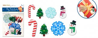 Holiday Trendz Mini Wood Accents 8 pc - Snowflakes/Snowmen