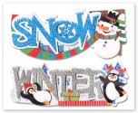 Forever In Time Word Art Sticker Holiday Trendz - Snow/Winter