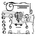 Crafter's Workshop Template 6"X6" Heart Key