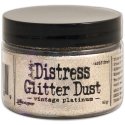 Tim Holtz Distress Glitter Dust 50g - Vintage Platinum