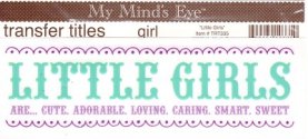 Transfer Titles Girl-Little Girls