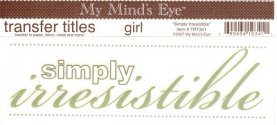 Transfer Titles Girl-Simply Irresistible
