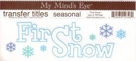 Transfer Titles Seasonal-First Snow