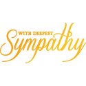 UC Classic Sentiments Hotfoil Stamp - With Deepest Sympathy