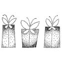 Stampendous Mounted Stamp 1.25"X2.5" Flutter Box Dots