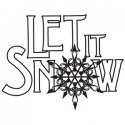 Gourmet Rubber Stamps Cling Stamps 2.75"X4.75" Let It Snow