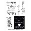 My Sentiments Exactly Clear Stamps 4"X6" Sheet Thankfulness Of H