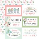 Carta Bella Paper - Flower Garden Collection 6" x4" Journal Card