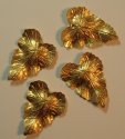 Charms-Brass Large Leaves